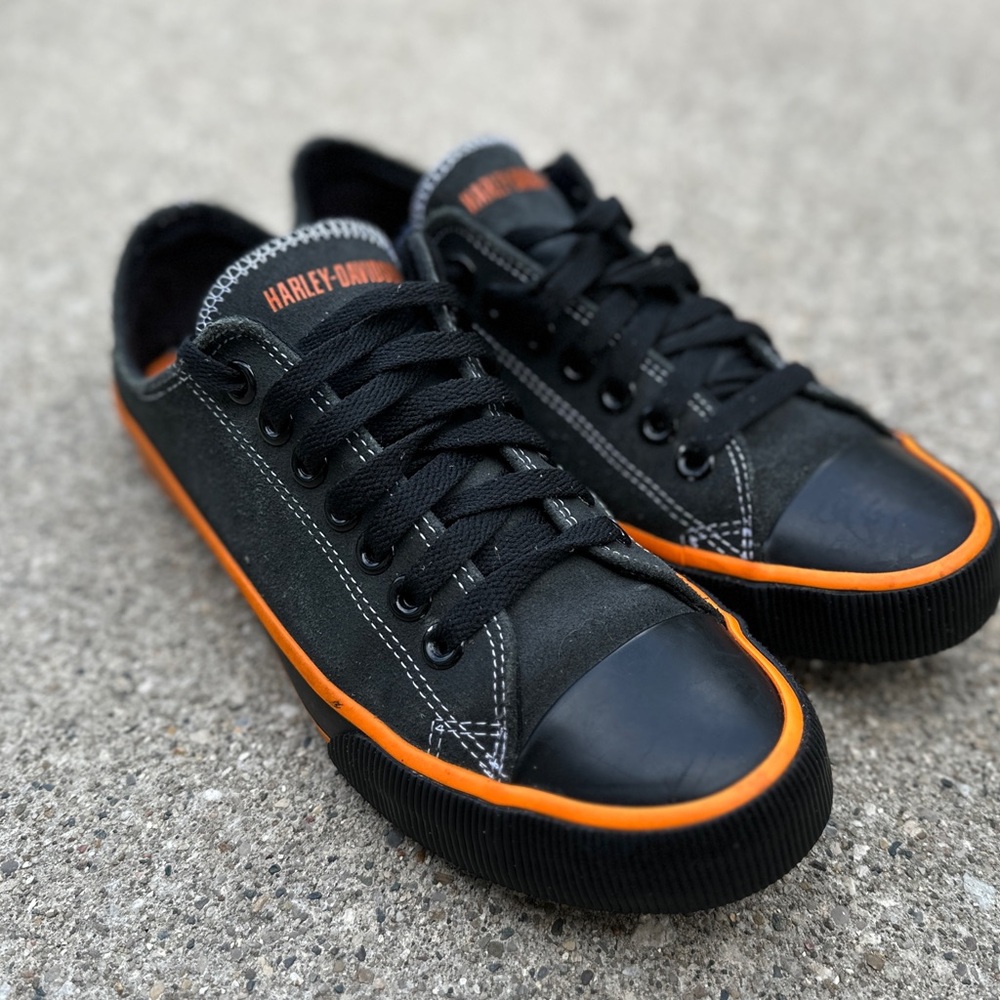 Harley Davidson Womens Leather Converse Shoes Size 9